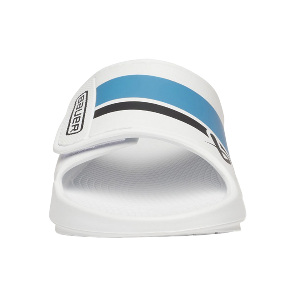 S25 BAUER OOFOS SPORT FLEX SLIDE JUNIOR WHITE/BLUE