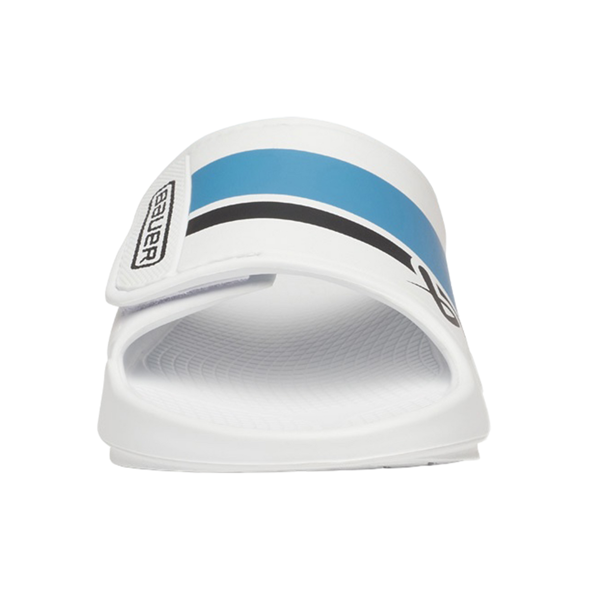S25 BAUER OOFOS SPORT FLEX SLIDE JUNIOR WHITE/BLUE