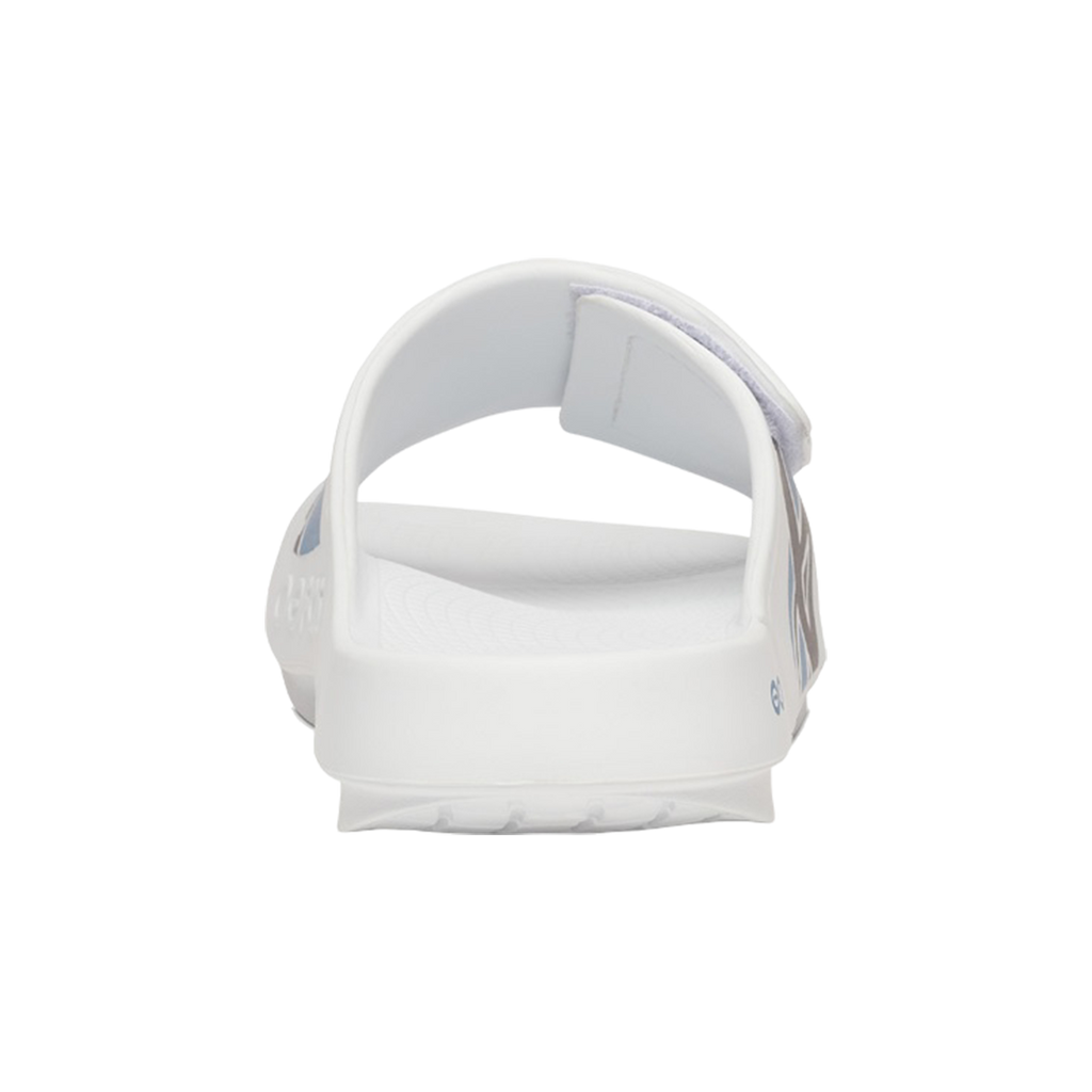 S25 BAUER OOFOS SPORT FLEX SLIDE SENIOR WHITE/BLUE