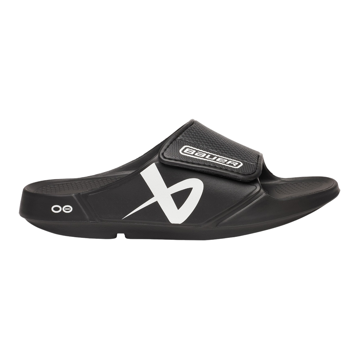S25 BAUER OOFOS SPORT FLEX SLIDE SENIOR BLACK