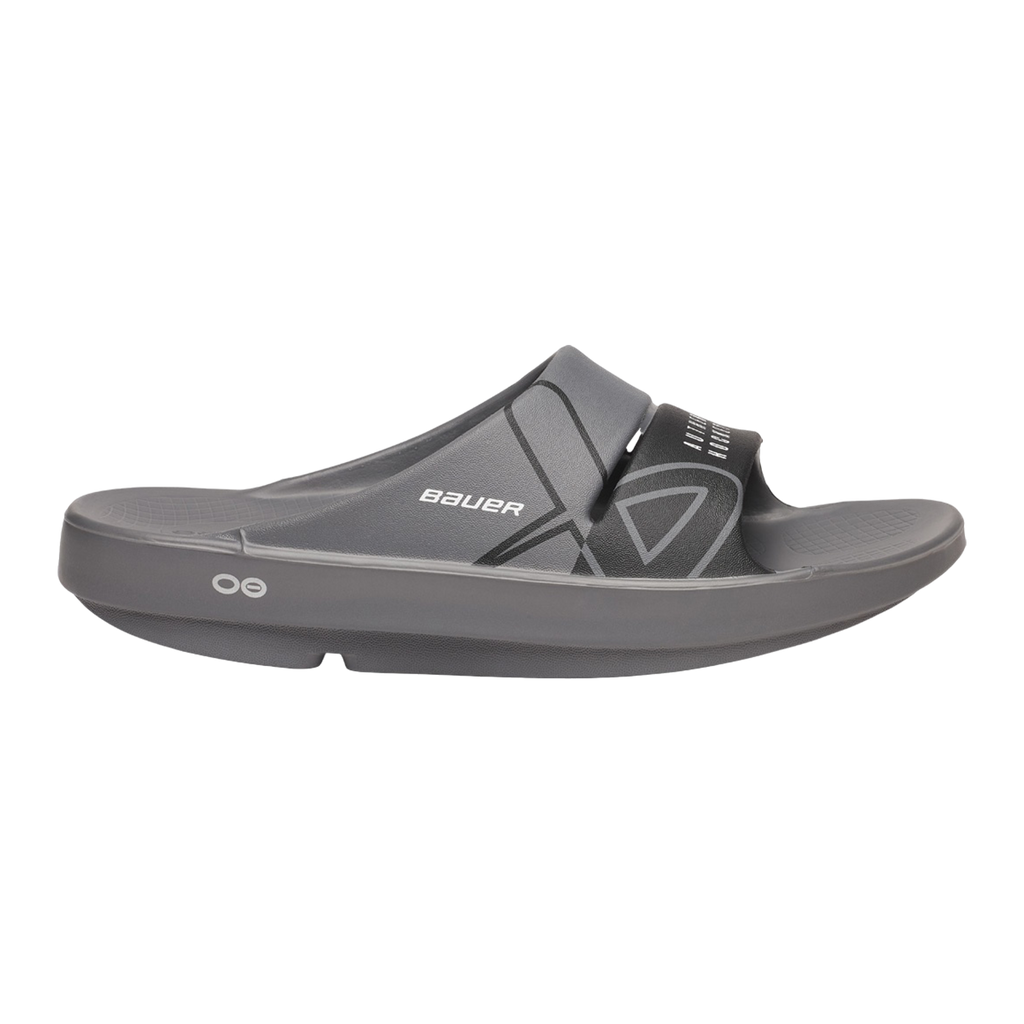 S25 BAUER OOFOS SPORT SLIDE JUNIOR GREY