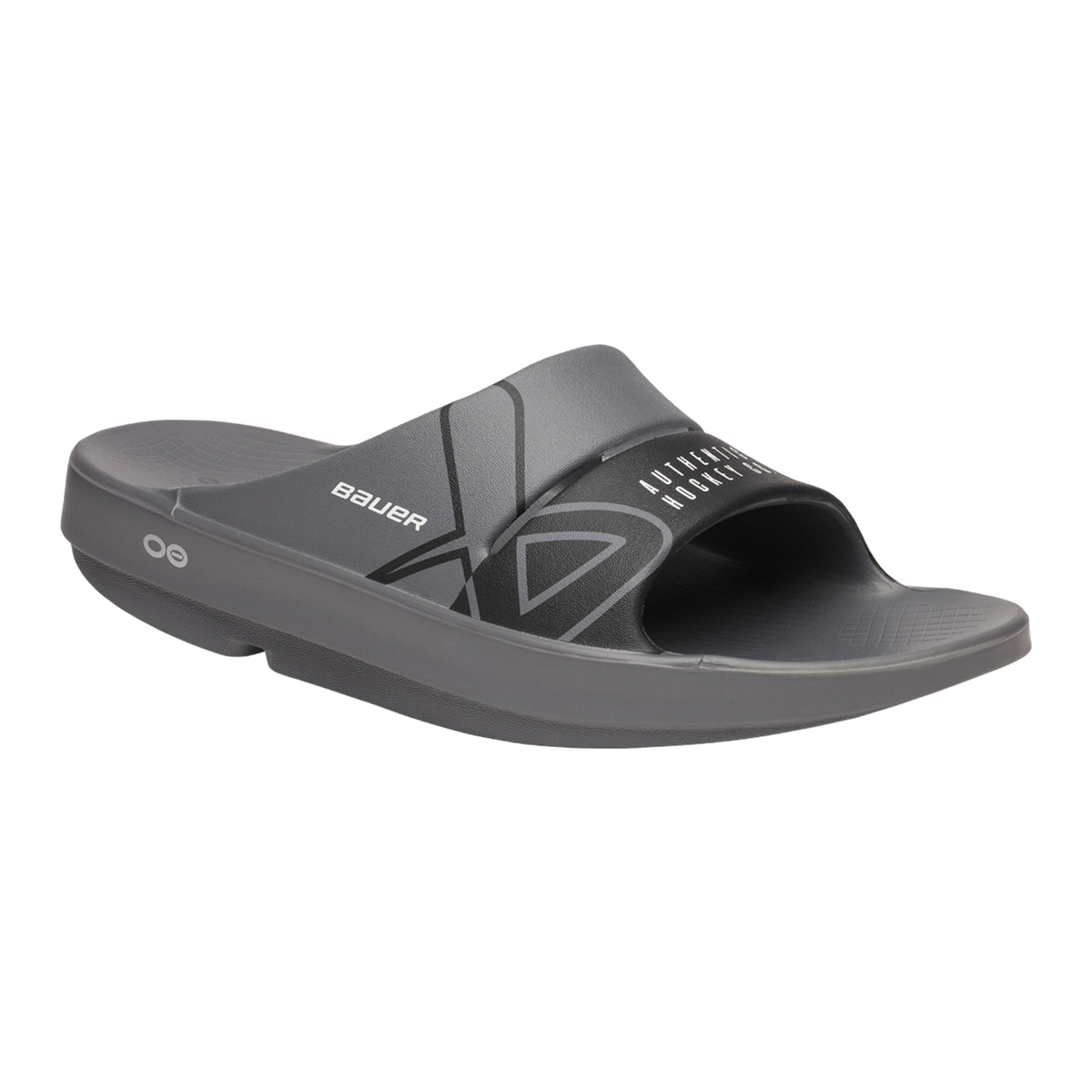 S25 BAUER OOFOS SPORT SLIDE JUNIOR GREY
