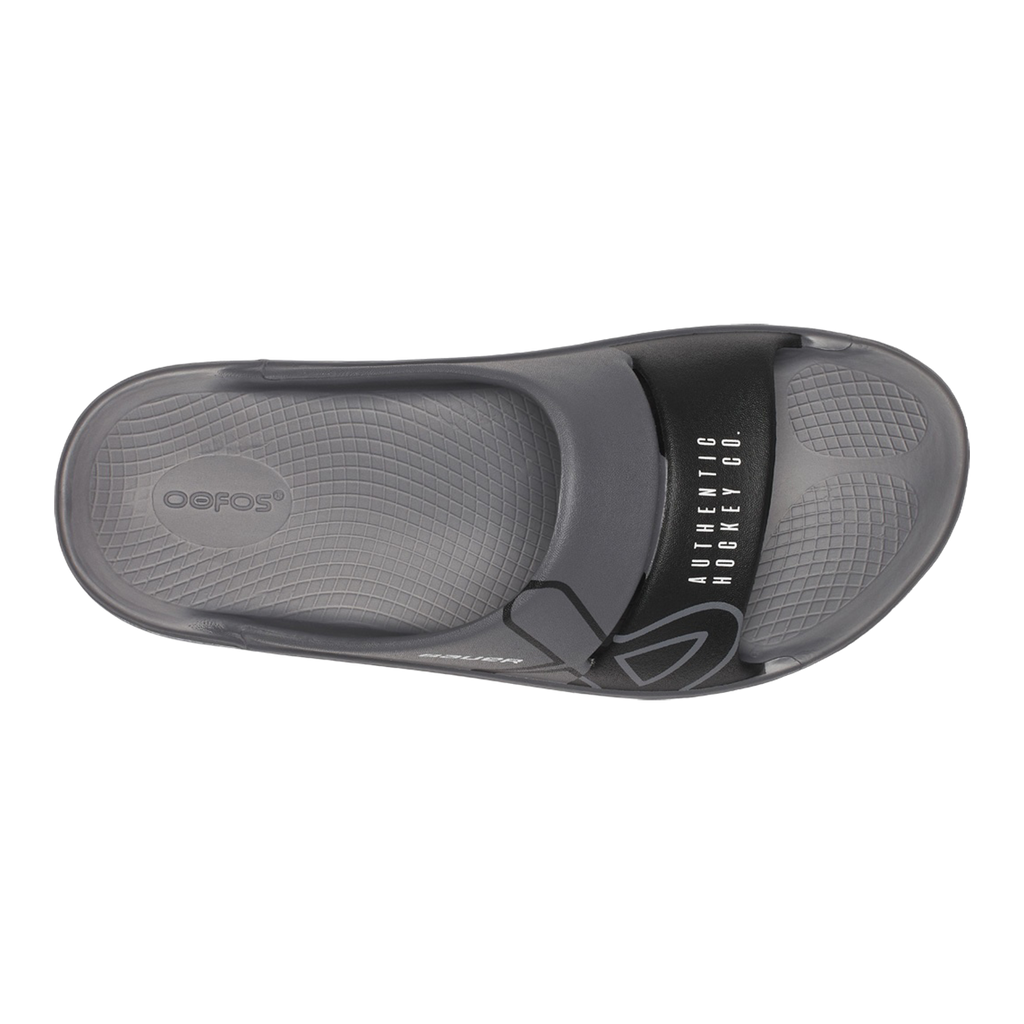 S25 BAUER OOFOS SPORT SLIDE JUNIOR GREY