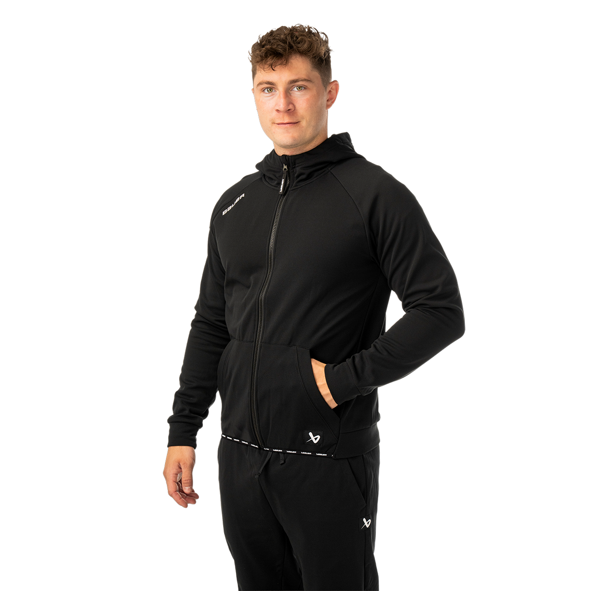 BAUER TEAM FLEECE ZIP HOODIE SENIOR