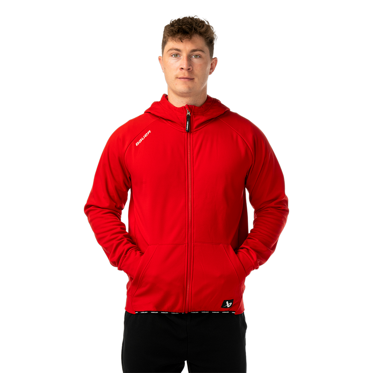 BAUER TEAM FLEECE ZIP HOODIE SENIOR