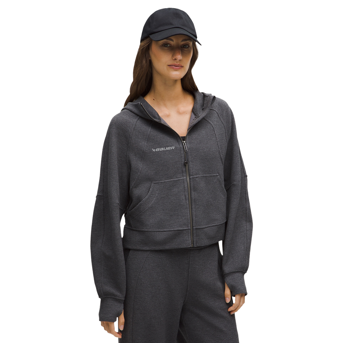 BAUER // lululemon Scuba Oversized Full-Zip Hoodie Waffle