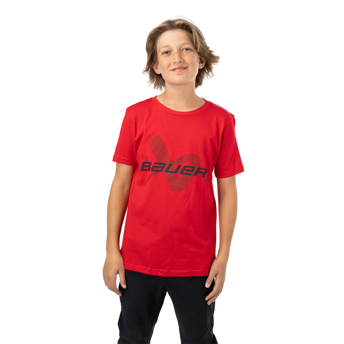 BAUER CORE SHORTSLEEVE LOCKUP TEE YOUTH