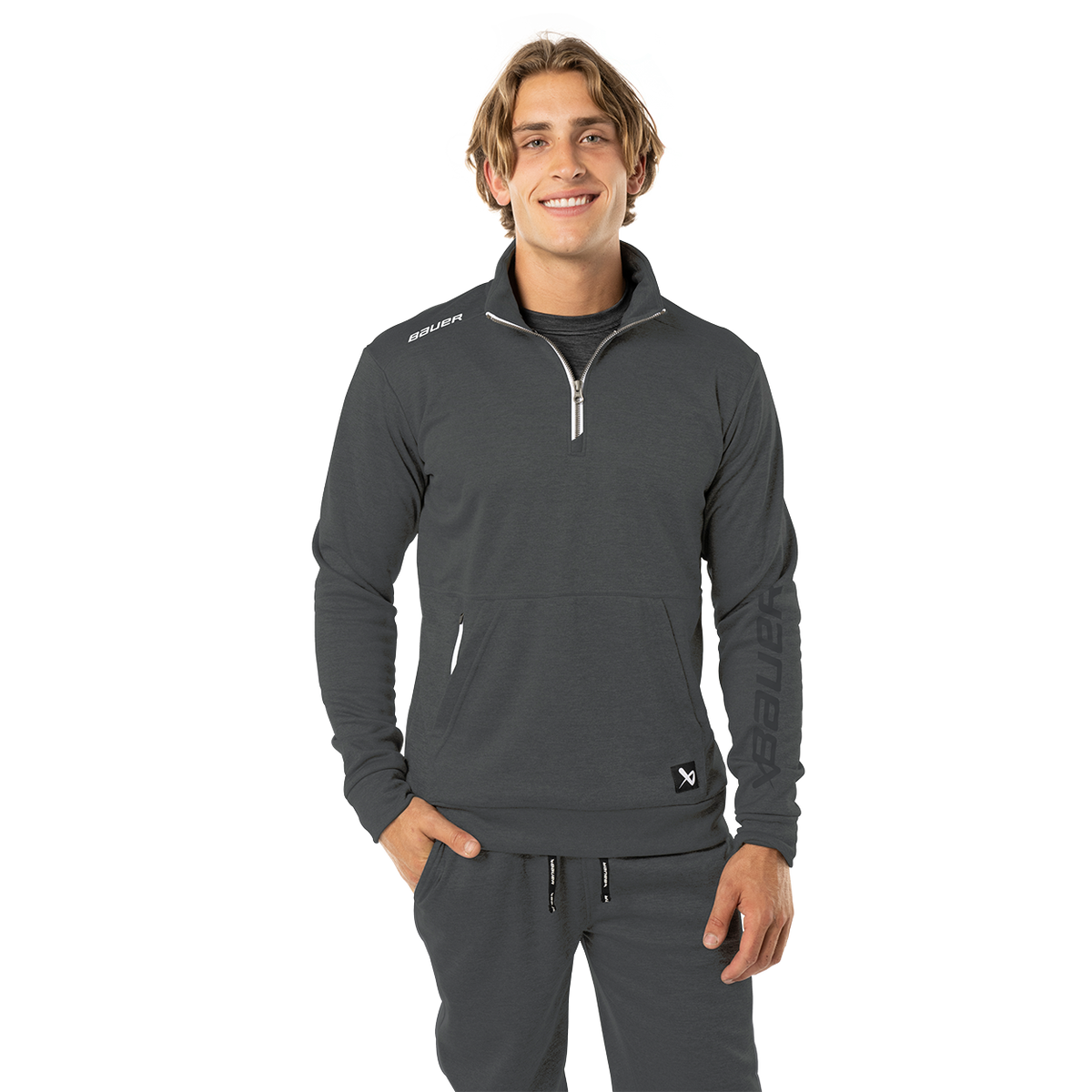 BAUER TEAM FLEECE 1/2 ZIP SENIOR