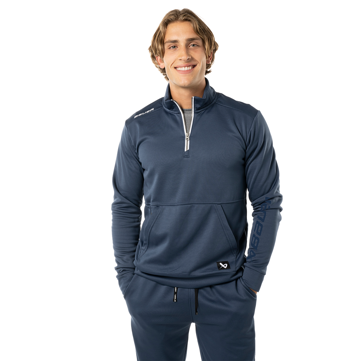 BAUER TEAM FLEECE 1/2 ZIP SENIOR